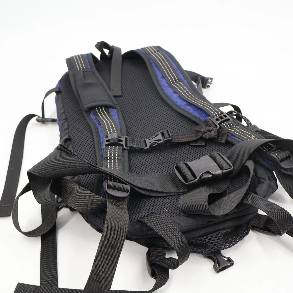 Platypus Hydration Backpack Unisex Medium Blue Black Vintage Hiking Trail Bag
